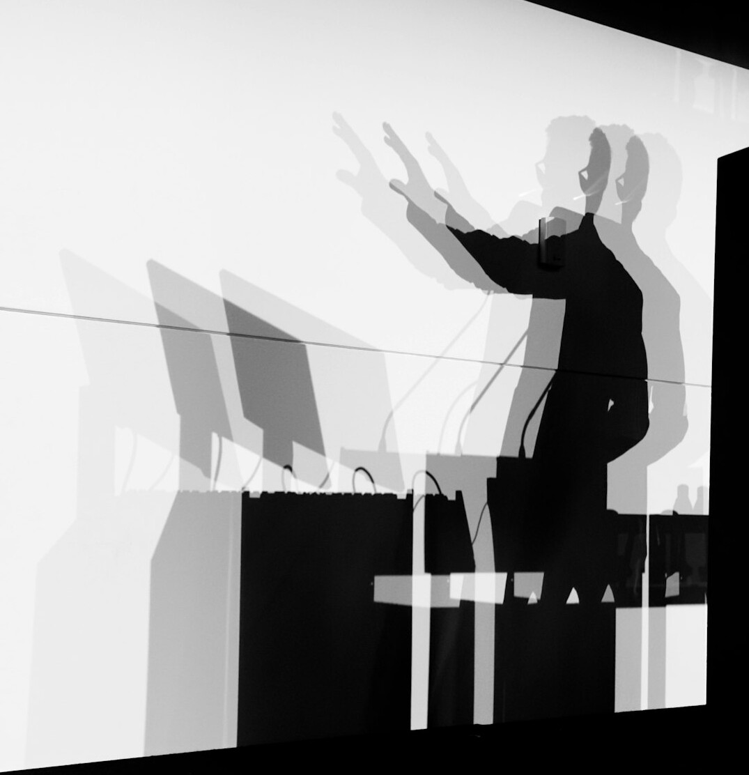 business leader presenting